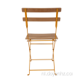 Opvouwbare stoel met houten bovenblad